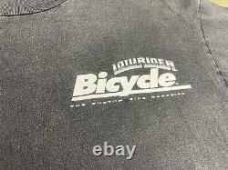 Vintage Lowrider Magazine T Shirt Custom Bike Bicycle 90s Schwinn 64 Impala