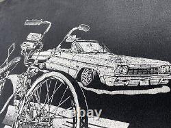 Vintage Lowrider Magazine T Shirt Custom Bike Bicycle 90s Schwinn 64 Impala