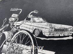 Vintage Lowrider Magazine T Shirt Custom Bike Bicycle 90s Schwinn 64 Impala