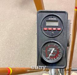 Vintage MCM Gold Schwinn Air-Dyne Dual Action Exercise Bike with Original Manual