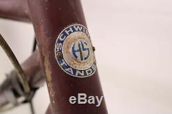 Vintage Maroon Schwinn Town & Country Tandem 2 Person Bike Bicycle