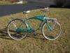 Vintage Mens Orignal 1959 Schwinn Mark Iv 3-speed Jaguar Green Horn Tank Bicycle