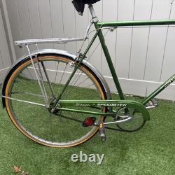 Vintage Mens Schwinn Speedster 3-Speed Green Bicycle Made in USA 1970s