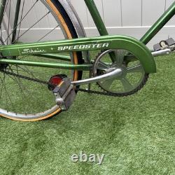 Vintage Mens Schwinn Speedster 3-Speed Green Bicycle Made in USA 1970s