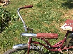 Vintage Mid Century Schwinn Girls 24in bicycle PURPLE