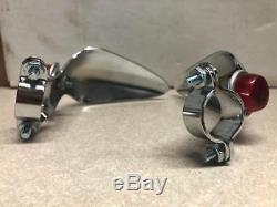 Vintage NEW bicycle handlebar hand KNUCKLE GUARDS with REFLECTORS Shelby Schwinn