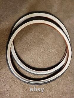Vintage NOS General Brigadier 20 x 1 1/4 1 X3/8 whitewall tires schwinn S 6 bike