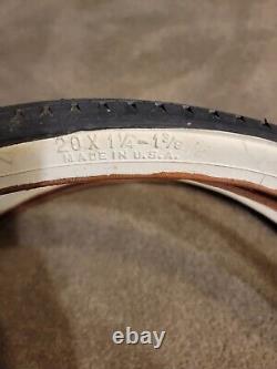 Vintage NOS General Brigadier 20 x 1 1/4 1 X3/8 whitewall tires schwinn S 6 bike