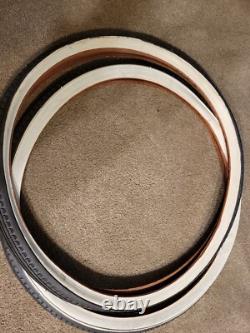 Vintage NOS General Brigadier 20 x 1 1/4 1 X3/8 whitewall tires schwinn S 6 bike