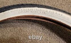 Vintage NOS General Brigadier 20 x 1 1/4 1 X3/8 whitewall tires schwinn S 6 bike