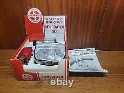 Vintage NOS Schwinn Bicycle Deluxe Generator Light Set 1971 Complete 04-200 RARE