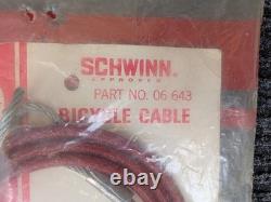 Vintage NOS Schwinn Bicycle RED GLITTER Cable Lock Stingray Krate