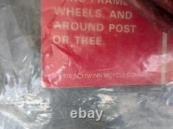 Vintage NOS Schwinn Bicycle RED GLITTER Cable Lock Stingray Krate