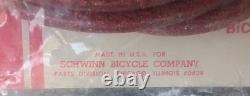 Vintage NOS Schwinn Bicycle RED GLITTER Cable Lock Stingray Krate