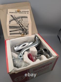 Vintage NOS Schwinn Bicycle SPORTLIGHT Generator Light Set 1971 Complete in Box