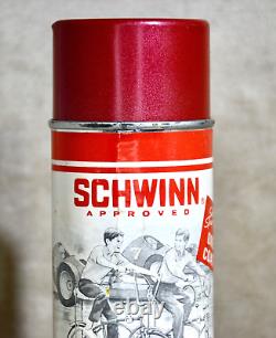 Vintage NOS Schwinn Bicycle Spray Paint Can ROWDY RED 1969 New-Old-Stock XLNT