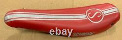 Vintage NOS Schwinn Stingray Junior Red Silver Stripe Banana Seat-70's