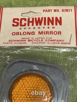 Vintage Nos Schwinn # 07 011 In Original Package Oblong Mirror