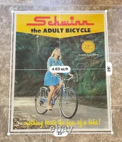 Vintage Official Schwinn THE ADULT BICYCLE Poster 75th Anniversary Poster