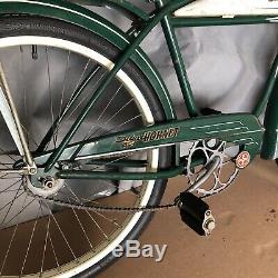 Vintage Old 1950 Schwinn Hornet 26 Tank Bicycle Original Paint Balloon Tire