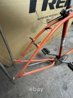 Vintage Orange Schwinn Cruiser Low Rider Bike