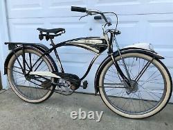 Vintage Original 1948 Circa Schwinn Excelsior B6 Autocycle 26 Tank Bike Cruiser