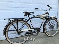 Vintage Original 1948 Circa Schwinn Excelsior B6 Autocycle 26 Tank Bike Cruiser