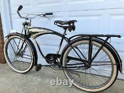 Vintage Original 1948 Circa Schwinn Excelsior B6 Autocycle 26 Tank Bike Cruiser