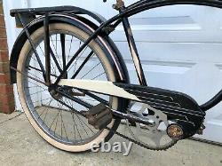 Vintage Original 1948 Circa Schwinn Excelsior B6 Autocycle 26 Tank Bike Cruiser