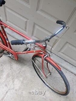 Vintage Original 1956 Schwinn Racer Bicycle Bike Red 26 Complete
