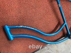 Vintage Original 1960's Schwinn Starlet Bicycle Frame Blue White Logo 20