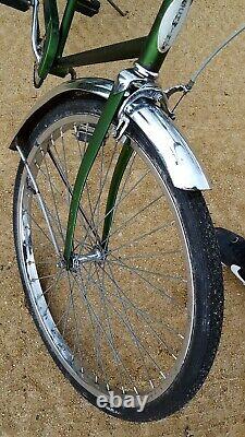 Vintage Original Chicago Schwinn Twinn Tandem Cruiser Bicycle Bendix Messenger