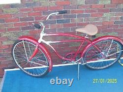 Vintage Original Paint 26 1955 Schwinn Flying Star Bicycle. 2 Speed Bendix