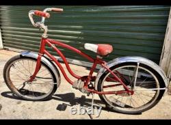 Vintage Original SCHWINN BANTAM Bendix 76 Convertible 20 Bicycle for Restoring