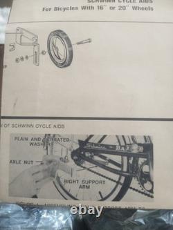 Vintage Original Schwinn 16-20 Cycle Aid Training Wheels Set withBox