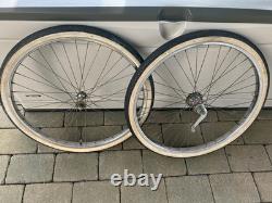 Vintage Original Schwinn Chrome Rim Wheels & Tires 26 1 3/4 S-7