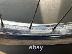 Vintage Original Schwinn Chrome Rim Wheels & Tires 26 1 3/4 S-7