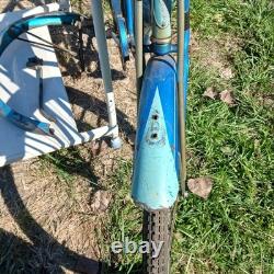 Vintage Original Schwinn Hornet Bicycle 1958 2 Toned Blue Springer Front Deco