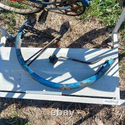 Vintage Original Schwinn Hornet Bicycle 1958 2 Toned Blue Springer Front Deco