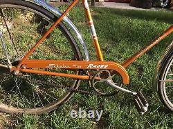 Vintage Original Schwinn Racer DE LUXE Bicycle Bike Red 28 Retro 60s