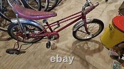 Vintage Original Schwinn Stingray Pixie 1978 Bicycle Withtraining wheels Huffy AMF