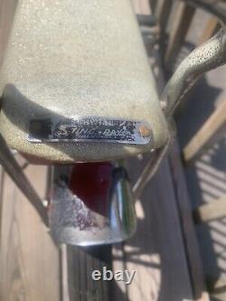 Vintage Original Schwinn Stringray Pixie Sparkle Banana Seat Bike Red & Chrome