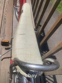 Vintage Original Schwinn Stringray Pixie Sparkle Banana Seat Bike Red & Chrome