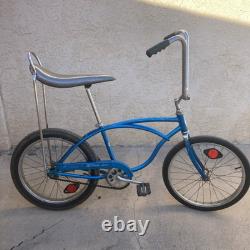 Vintage Original Sky Blue 1968 Schwinn Fenderless Stingray Bicycle #BD36199