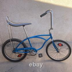 Vintage Original Sky Blue 1968 Schwinn Fenderless Stingray Bicycle #BD36199