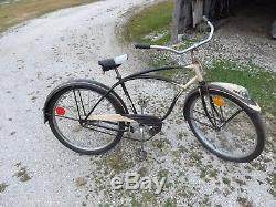 Vintage Pre-War Schwinn B6 Autocycle Phantom Panther Bicycle withHeadlight GAS OIL