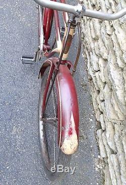 Vintage Prewar 1938 Schwinn Admiral 26 Men's Bicycle
