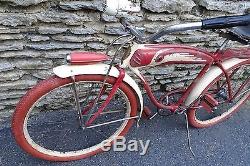 Vintage Prewar 1940 Schwinn DX 26 Men's Balloon Tire Bicycle