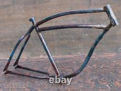 Vintage Prewar Schwinn DX Bike FRAME Fat Tire Klunker Cruiser Bicycle 26 Wheels