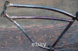 Vintage Prewar Schwinn DX Bike FRAME Fat Tire Klunker Cruiser Bicycle 26 Wheels